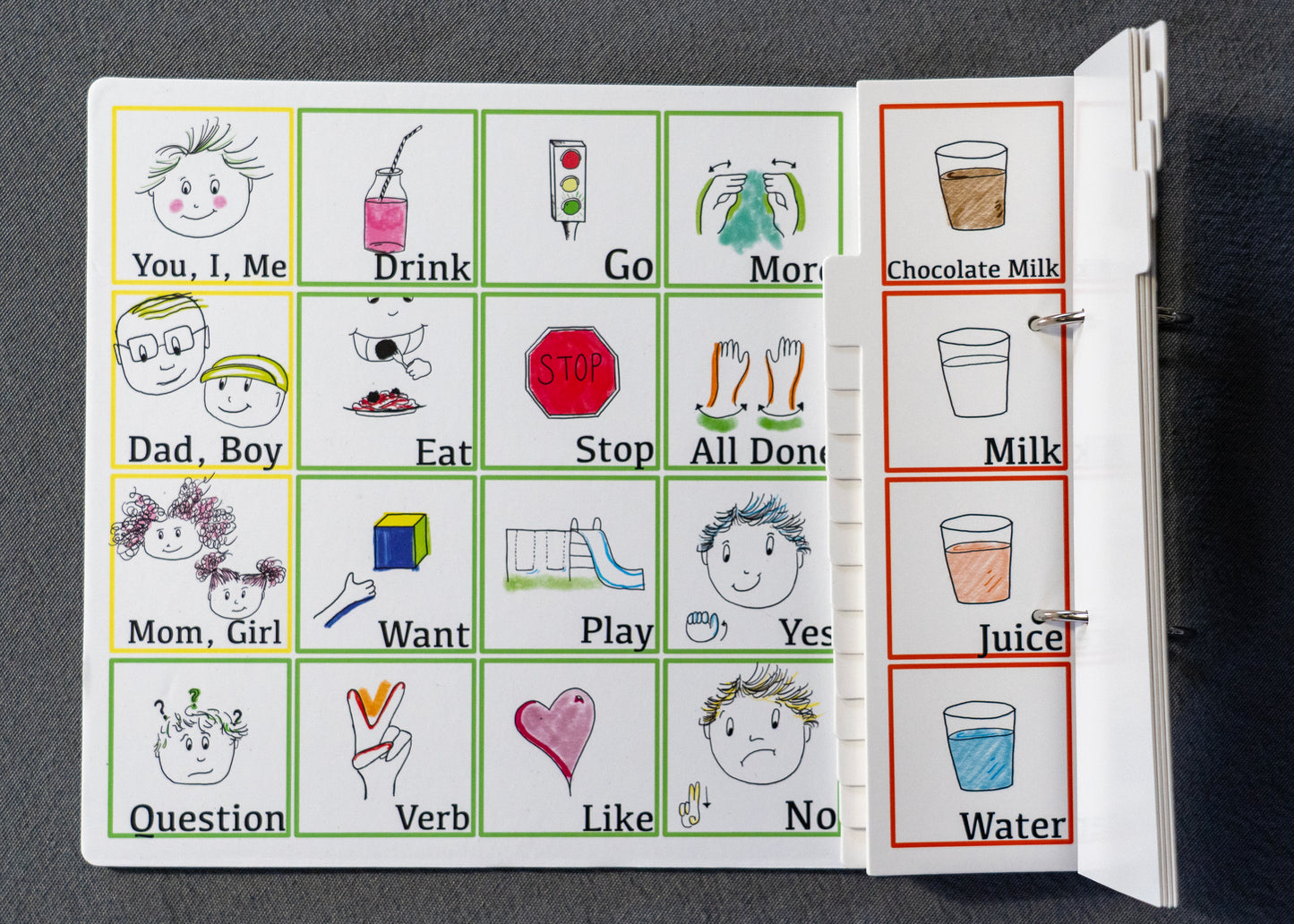 Rafie & Rosie’s First Words Communication Book