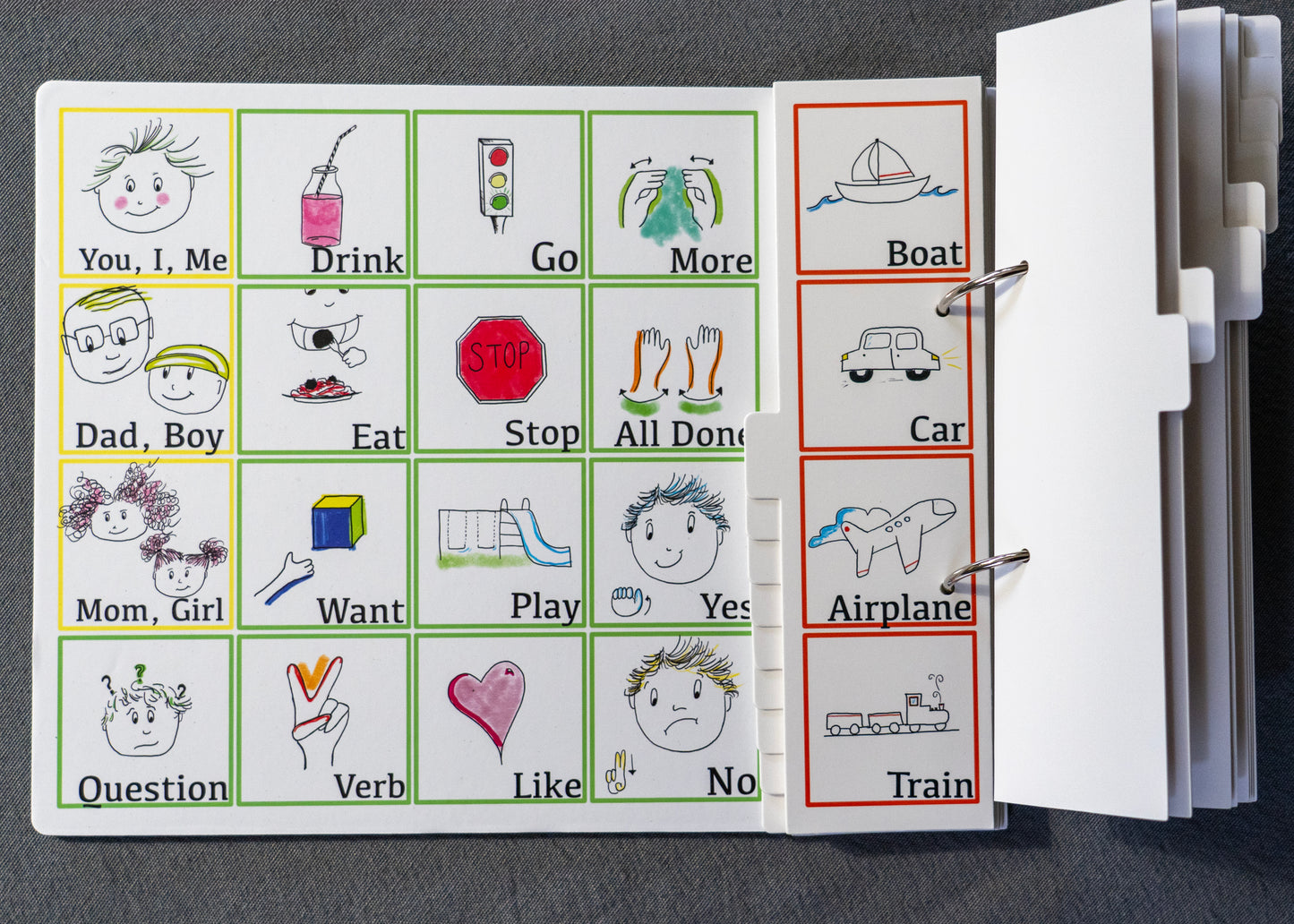 Rafie & Rosie’s First Words Communication Book